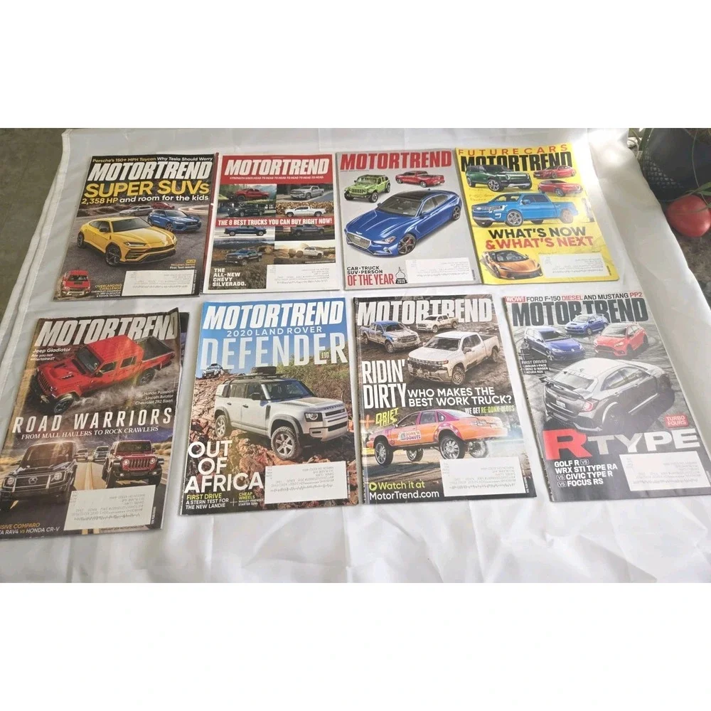 Lot of 8 Motortrend Magazines SUPER SUVS Road Warriors Land Rover 2020